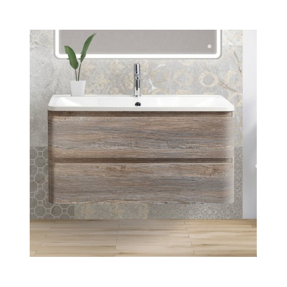 Тумба подвесная с раковиной BelBagno ALBANO-1200-2C-SO-PS 120 см, Pino Scania, Цвет фасада: Pino Scania - фото 