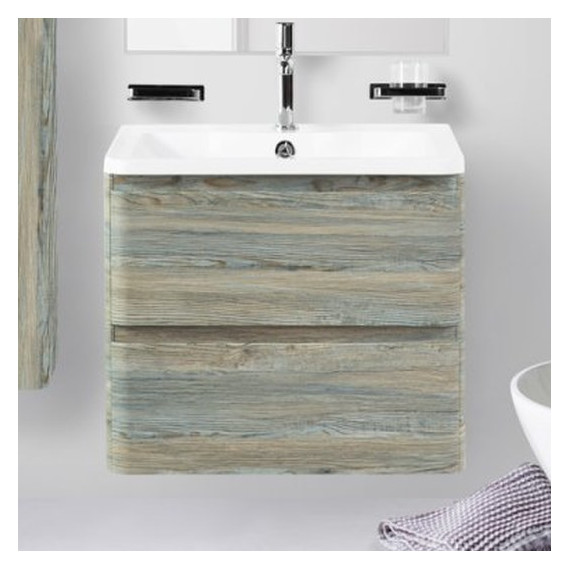 Тумба подвесная с раковиной BelBagno ALBANO-700-2C-SO-PS 70 см, Pino Scania, Цвет фасада: Pino Scania - фото 