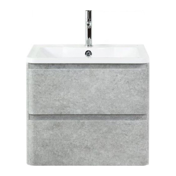 Тумба подвесная с раковиной BelBagno ALBANO-700-2C-SO-CVG 70 см, Cemento Verona Grigio, Цвет фасада: Cemento Verona Grigio - фото 2