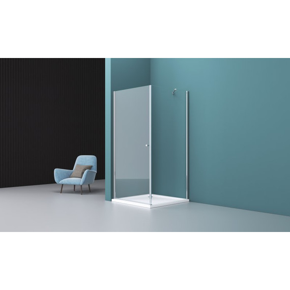Душевое ограждение BelBagno 70x100 см ETNA-AH-1-70/100-C-Cr, хром/прозрачное - фото 2
