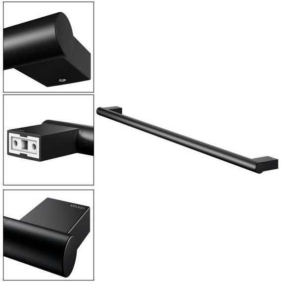 Полотенцедержатель Keuco Plan 85 см 14901370800, цвет чёрный матовый - фото 11