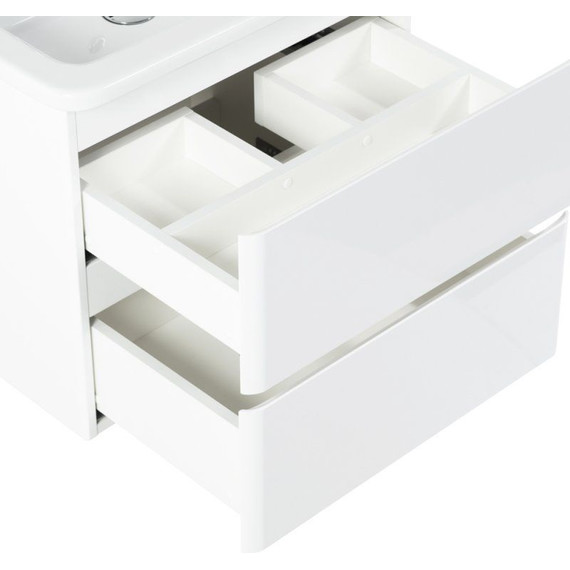 Тумба подвесная с раковиной BelBagno ALBANO-CER-1050-2C-SO-RVB 105 см, Rovere Vintage Bianco, Цвет фасада: Rovere Vintage Bianco - фото 3