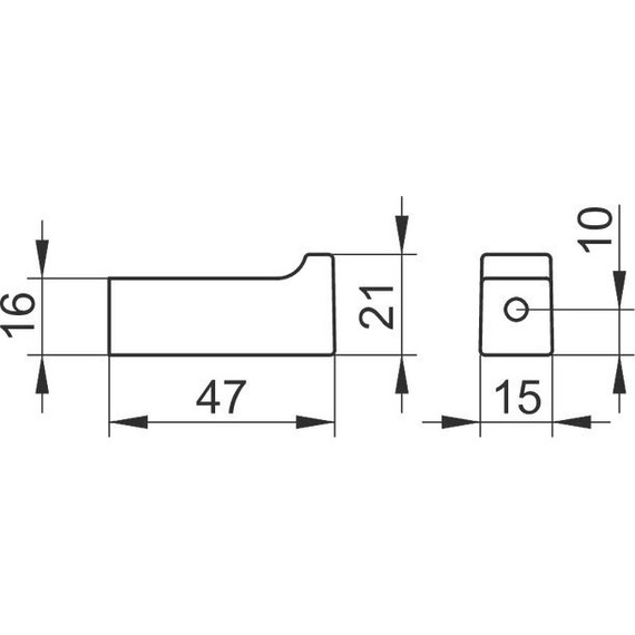 Крючок Keuco Edition 11 47 мм 11114050000, цвет никель - фото 2