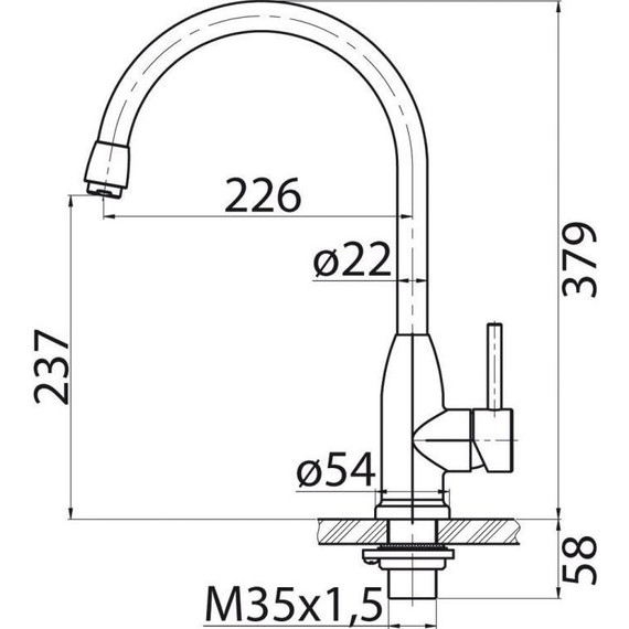 Смеситель для кухни BelBagno BB-LAM09B-IN, сатин - фото 2