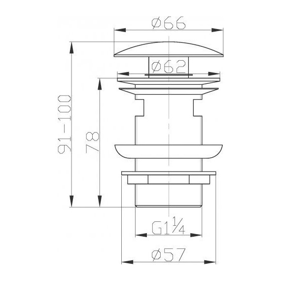 Донный клапан BelBagno BB-SAT-ORO, золото - фото 2
