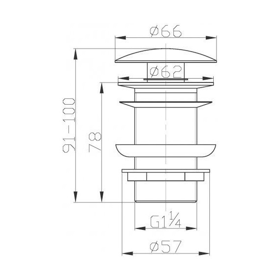 Донный клапан BelBagno BB-SC-ORO, золото - фото 2