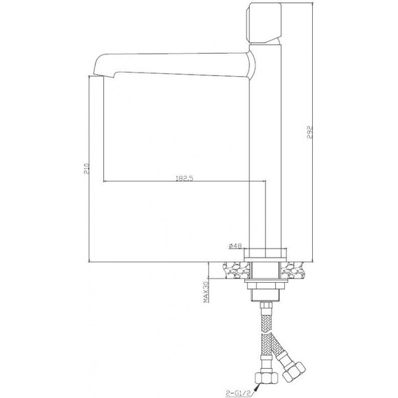 Смеситель для раковины высокий BelBagno UNO-LMC-ORO-W0, золото, Цвет производителя: золото - фото 2