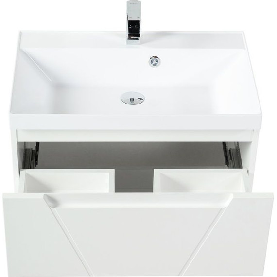 Тумба подвесная с раковиной BelBagno VITTORIA-700-2C-SO-BO-P 70 см, Bianco Opaco - фото 3