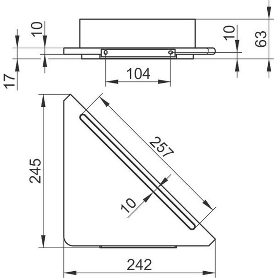 Полка угловая Keuco Edition 400 11557170100, цвет серебристый - фото 4