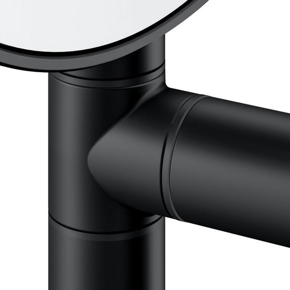 Зеркало косметическое настенное Keuco Plan 17649370002, цвет чёрный матовый - фото 9