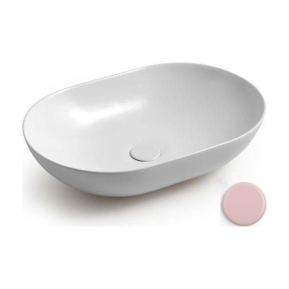 Раковина-чаша White Ceramic Balisong 60 см W0807PK, розовый матовый - фото 