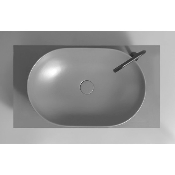 Раковина-чаша White Ceramic Balisong 60 см W0807FM, серый матовый - фото 2