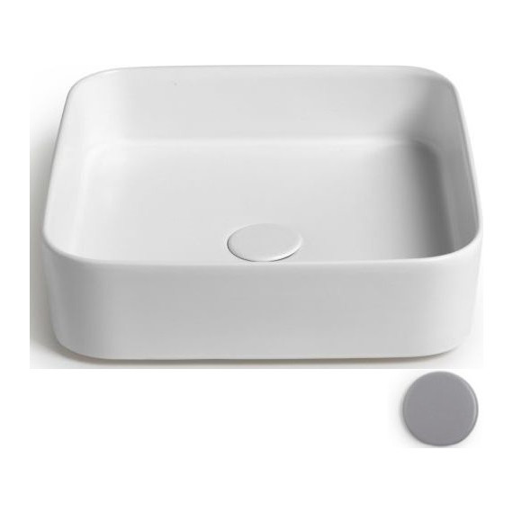 Раковина-чаша White Ceramic Blade 40 см W0507FM, серый матовый - фото 
