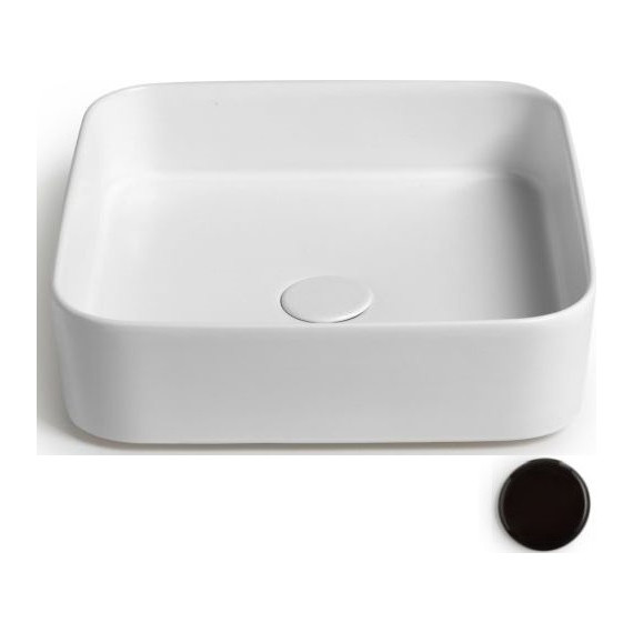 Раковина-чаша White Ceramic Blade 40 см W050705, черный матовый - фото 