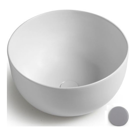 Раковина-чаша White Ceramic Dome 44 см W0307FM, серый матовый - фото 