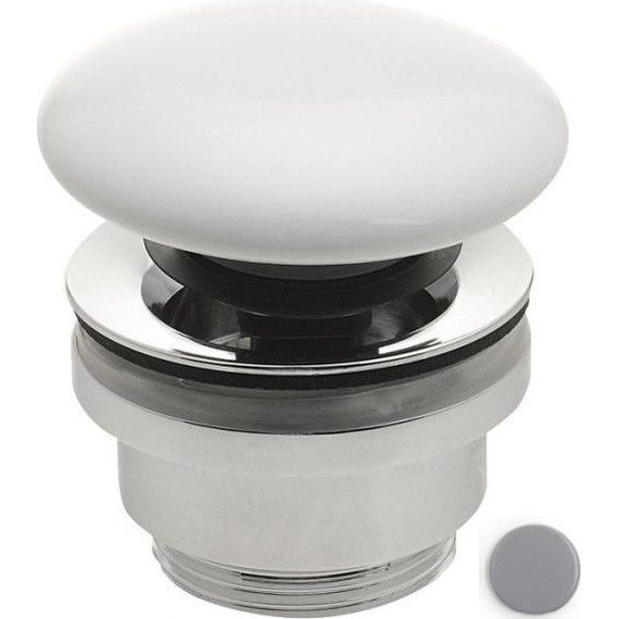 Донный клапан White Ceramic MEW0609FM, серый матовый - фото 