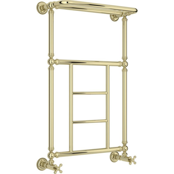 Полотенцесушитель водяной Сунержа Ренессанс 1452 с полкой П5 860х500 мм 020-0282-8650, шампань - фото 