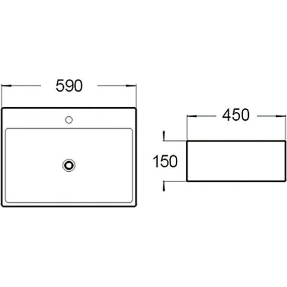 Раковина-чаша SantiLine 59 см SL-1002 - фото 2