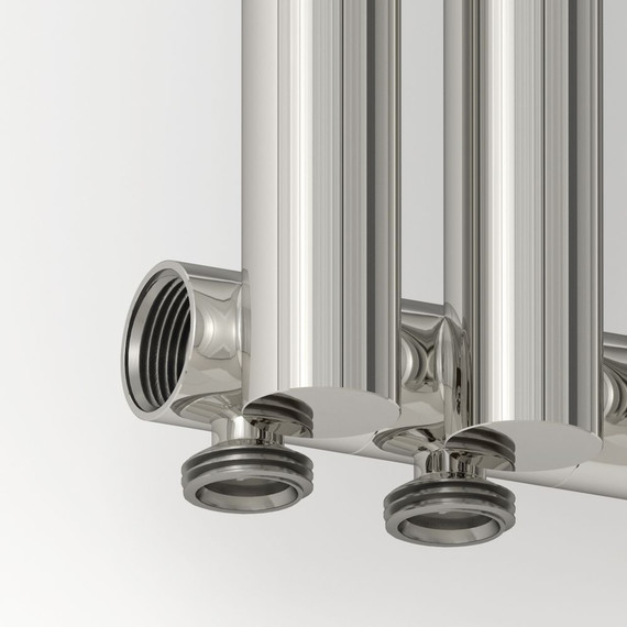 Радиатор Сунержа Эстет-1 180х500 мм (4 секции) 00-0310-5004 нижнее левое подключение - фото 2