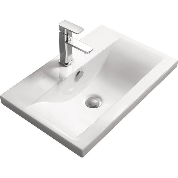 Раковина врезная на столешницу SantiLine 71 см SL-2101 (70) - фото 