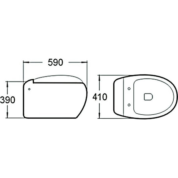 Унитаз подвесной SantiLine SL-5001 с крышкой микролифт - фото 2