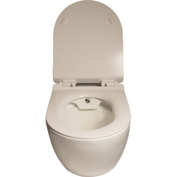 Унитаз-биде подвесной безободковый SantiLine SL-5002SM-BD с крышкой микролифт - фото 4