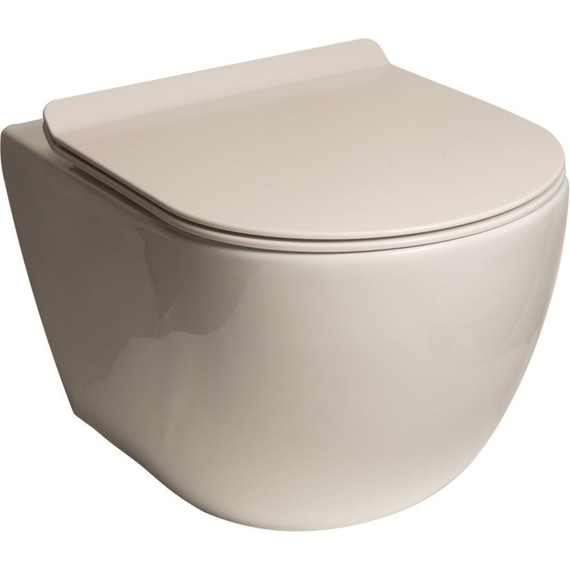 Унитаз подвесной безободковый SantiLine SL-5002 с крышкой микролифт - фото 4