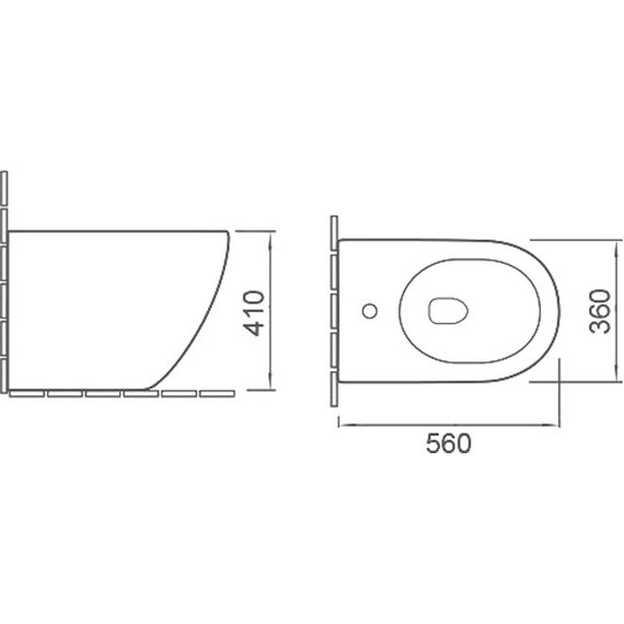 Биде напольное SantiLine SL-5051 - фото 2