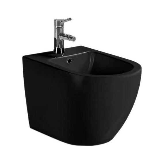 Биде подвесное SantiLine SL-5058MB, черный матовый - фото 