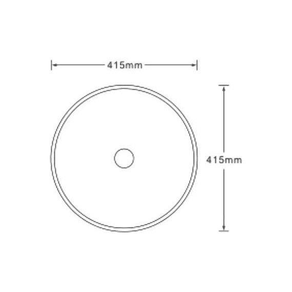 Раковина-чаша SantiLine 41 см SL-7026, под мрамор - фото 2