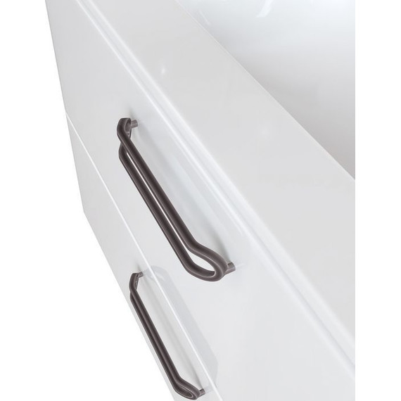 Тумба напольная с раковиной Iddis Brick 100 см BRI10WFi95K, белый глянец - фото 5