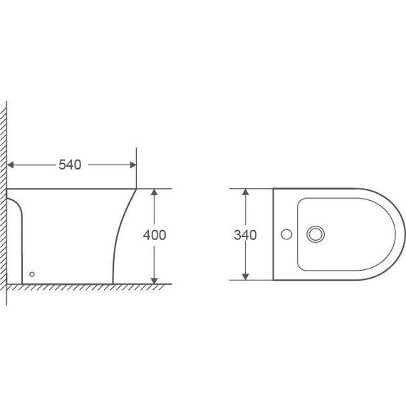 Биде напольное Azario Fretta Round AZ-1217C - фото 3