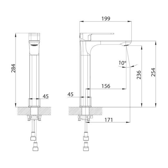 Смеситель для раковины высокий Iddis Slide SLIWT01i01, белый матовый - фото 6