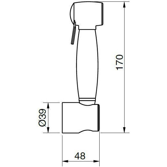 Гигиенический душ Cezares ATLANTIS-U-ID-01 - фото 3