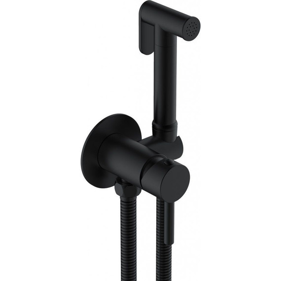 Набор для гигиенического душа Cezares CZR-SET-DA1-ID2-FMM120-NOP, черный матовый - фото 