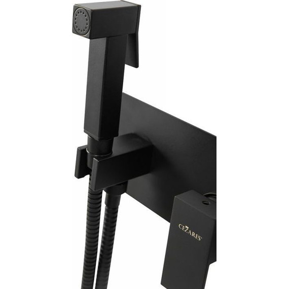 Набор для гигиенического душа Cezares UNIKA-DIF-NOP, черный матовый, Цвет производителя: чёрный матовый - фото 6