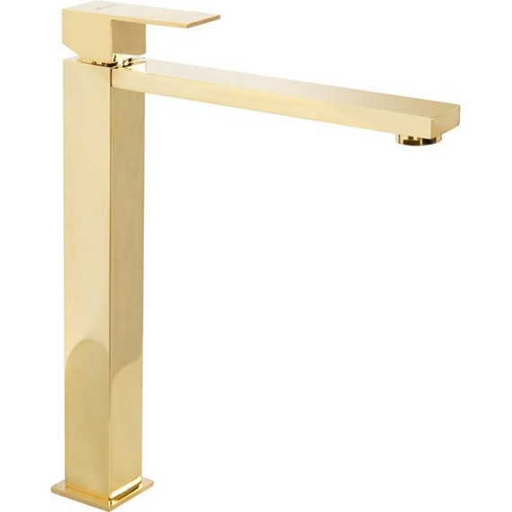 Смеситель для раковины высокий Cezares UNIKA-LC-03/24-W0, золото, Цвет производителя: золото - фото 