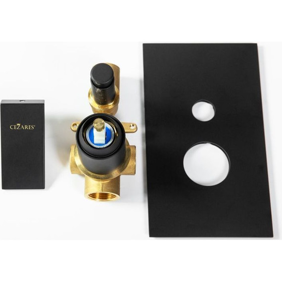 Смеситель для ванны Cezares UNIKA-VDIM-NOP, черный матовый, Цвет производителя: чёрный матовый - фото 3