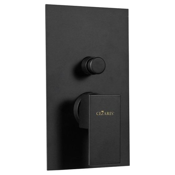 Смеситель для ванны Cezares UNIKA-VDIM-NOP, черный матовый, Цвет производителя: чёрный матовый - фото 