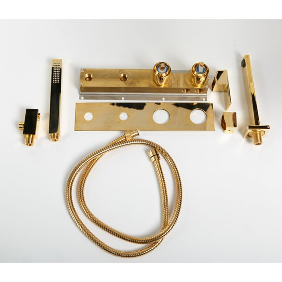 Смеситель для ванны Cezares UNIKA-VDM2-03/24, золото, Цвет производителя: золото - фото 4