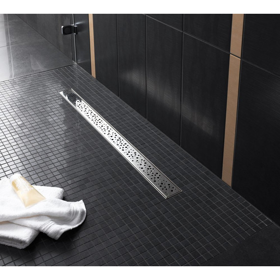 Решетка TECEdrainline "drops" для трапа 70 см 600731, нержавеющая сталь, хром матовый - фото 4