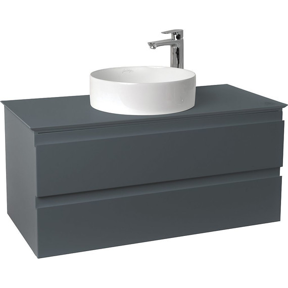 Тумба подвесная со столешницей Jacob Delafon Madeleine 103 см EB2084-J54, серый матовый - фото 