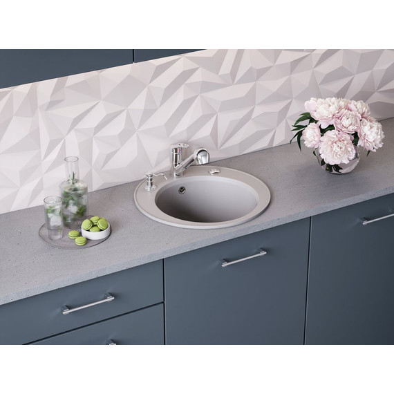 Кухонная мойка Omoikiri Miya 50R GR 4993582, leningrad grey, Цвет производителя: Leningrad Grey - фото 4