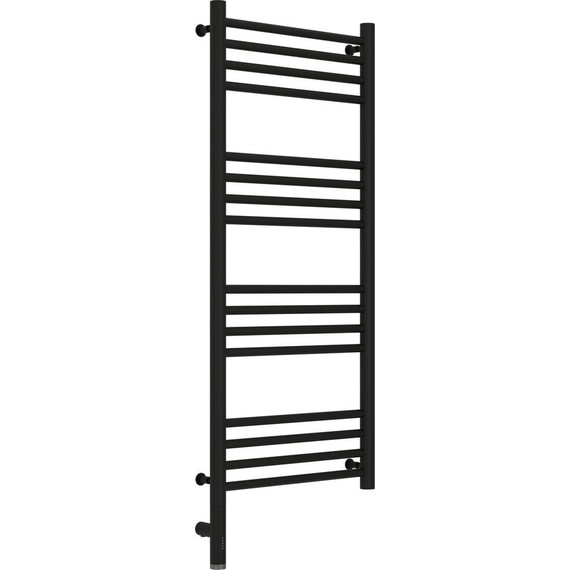 Полотенцесушитель электрический Сунержа Богема 3.0 П16 1000x400 мм (прямая перемычка) 31-5804-1040 L, чёрный матовый - фото 