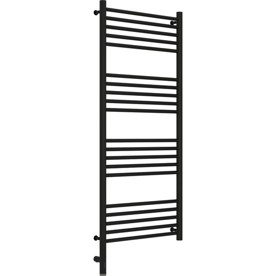 Полотенцесушитель электрический Сунержа Богема 3.0 П20 1200x500 мм (прямая перемычка) 31-5804-1250 L, чёрный матовый - фото 