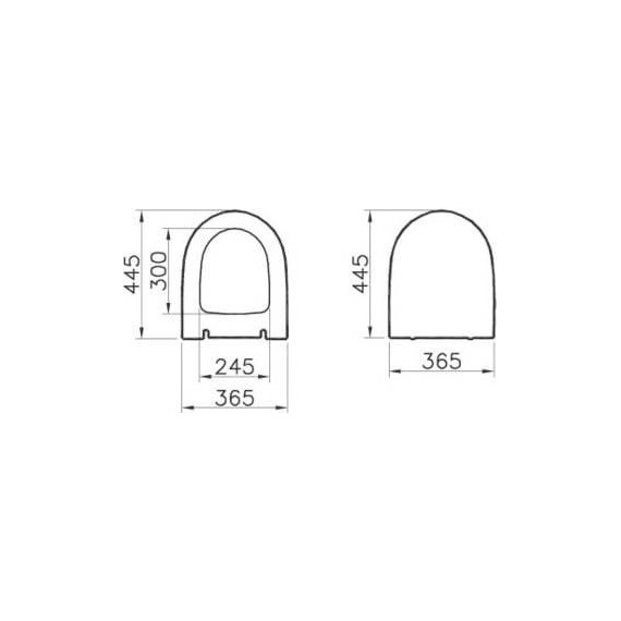 Сиденье с крышкой для унитаза Vitra Sento микролифт 130-003-009 - фото 2