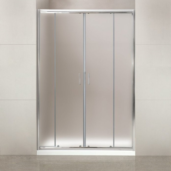 Душевая дверь BelBagno 170 см UNO-195-BF-2-170-P-Cr, хром/матовое - фото 