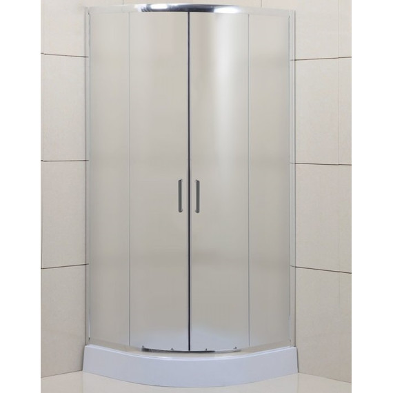 Душевое ограждение BelBagno 95x95 см UNO-195-R-2-95-P-Cr, хром/матовое - фото 