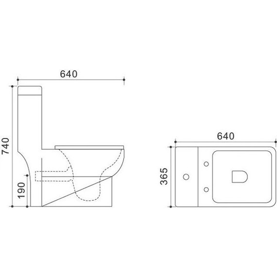 Унитаз-моноблок Azario Zeno AZ-1169 с крышкой микролифт - фото 3