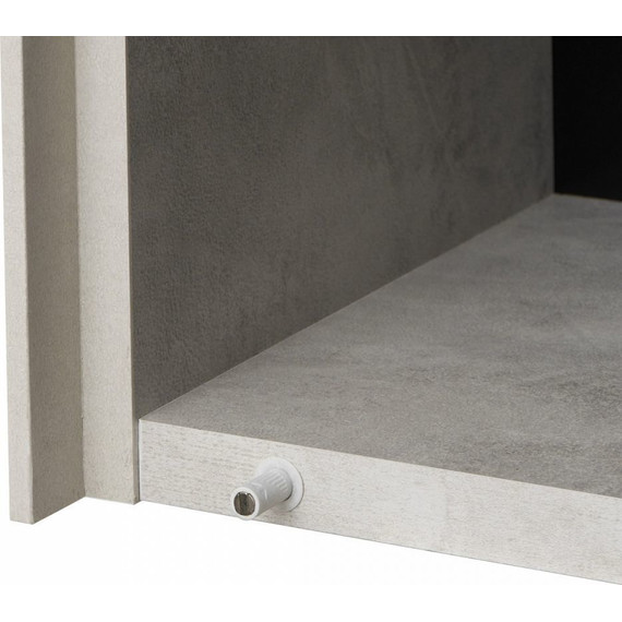 Шкаф подвесной Акватон Сохо 35 см 1A258403AJ9A0, слэйт/галька серая - фото 4